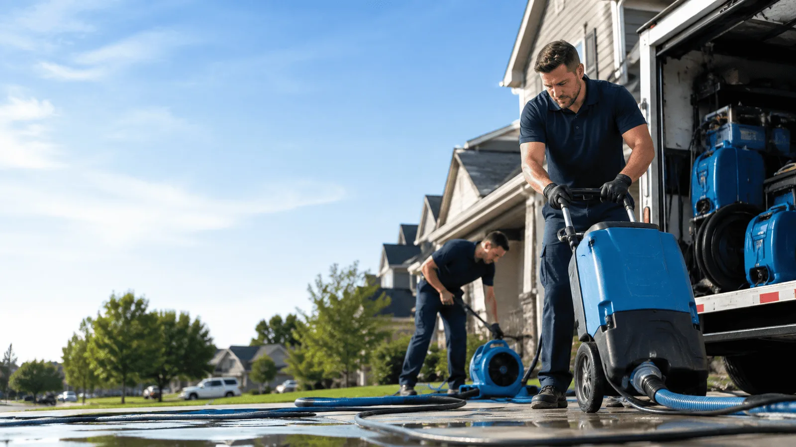 Dehumidification being performed in Marysville, KS